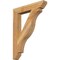 Ekena Millwork Funston Slat Rough Sawn Bracket, Western Red Cedar, 4"W x 26"D x 34"H BKT04X26X34FST06RWR - alternate 1